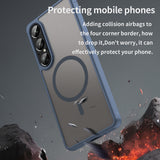 Husa pentru Sony Xperia 1 VII, Techsuit HaloFrost II MagSafe, bleumarin