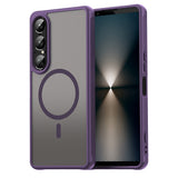 Husa pentru Sony Xperia 1 VII, Techsuit HaloFrost II MagSafe, mov