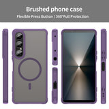 Husa pentru Sony Xperia 1 VII, Techsuit HaloFrost II MagSafe, mov