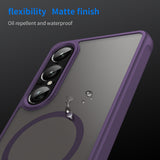 Husa pentru Sony Xperia 1 VII, Techsuit HaloFrost II MagSafe, mov