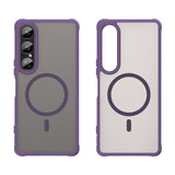 Husa pentru Sony Xperia 1 VII, Techsuit HaloFrost II MagSafe, mov