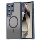 Husa pentru Samsung Galaxy S24 Ultra, Techsuit HaloFrost II MagSafe, bleumarin