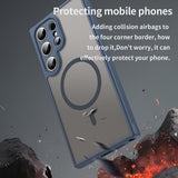 Husa pentru Samsung Galaxy S24 Ultra, Techsuit HaloFrost II MagSafe, bleumarin