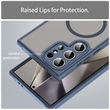 Husa pentru Samsung Galaxy S24 Ultra, Techsuit HaloFrost II MagSafe, bleumarin