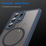 Husa pentru Samsung Galaxy S24 Ultra, Techsuit HaloFrost II MagSafe, bleumarin