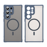 Husa pentru Samsung Galaxy S24 Ultra, Techsuit HaloFrost II MagSafe, bleumarin