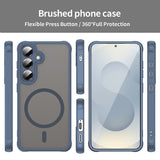 Husa pentru Samsung Galaxy S24 Plus, Techsuit HaloFrost II MagSafe, bleumarin