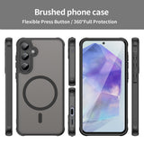Husa pentru Samsung Galaxy A55 5G, Techsuit HaloFrost II MagSafe, mov