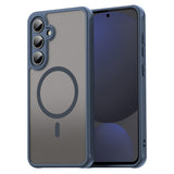 Husa pentru Samsung Galaxy S24 FE, Techsuit HaloFrost II MagSafe, bleumarin