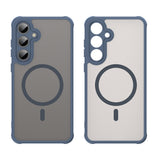Husa pentru Samsung Galaxy S24 FE, Techsuit HaloFrost II MagSafe, bleumarin