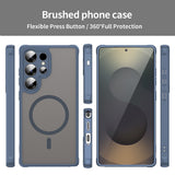 Husa pentru Samsung Galaxy S25 Ultra, Techsuit HaloFrost II MagSafe, bleumarin