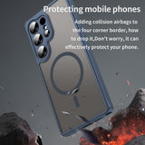 Husa pentru Samsung Galaxy S25 Ultra, Techsuit HaloFrost II MagSafe, bleumarin