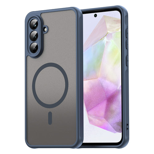 Husa pentru Samsung Galaxy A56 5G, Techsuit HaloFrost II MagSafe, bleumarin