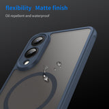 Husa pentru Samsung Galaxy S25 Edge, Techsuit HaloFrost II MagSafe, bleumarin