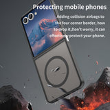 Husa pentru Samsung Galaxy Z Flip7, Techsuit HaloFrost II MagSafe, mov