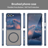 Husa pentru Samsung Galaxy Z Flip7, Techsuit HaloFrost II MagSafe, bleumarin