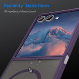 Husa pentru Samsung Galaxy Z Flip7, Techsuit HaloFrost II MagSafe, mov