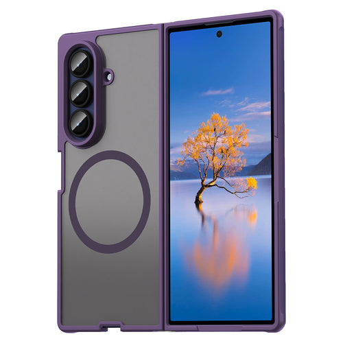 Husa pentru Samsung Galaxy Z Fold7, Techsuit HaloFrost II MagSafe, mov