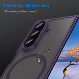 Husa pentru Samsung Galaxy Z Fold7, Techsuit HaloFrost II MagSafe, mov