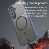 Husa pentru Samsung Galaxy A17 5G, Techsuit HaloFrost II MagSafe, bleumarin