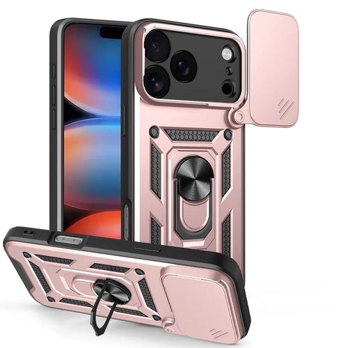 Husa pentru iPhone 17 Pro, Techsuit CamShield Series, roz