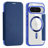 Husa pentru Google Pixel 10, Techsuit SmartMag Book Case, albastru