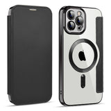 Husa pentru iPhone 11 Pro Max, Techsuit SmartMag Book Case, albastru