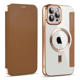 Husa pentru iPhone 11 Pro Max, Techsuit SmartMag Book Case, albastru