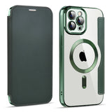 Husa pentru iPhone 11 Pro Max, Techsuit SmartMag Book Case, albastru