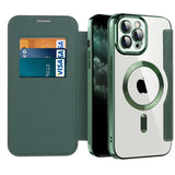 Husa pentru iPhone 11 Pro Max, Techsuit SmartMag Book Case, albastru