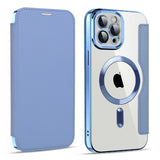 Husa pentru iPhone 11 Pro Max, Techsuit SmartMag Book Case, bleu