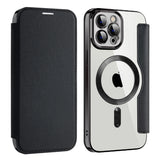 Husa pentru iPhone 12 Pro Max, Techsuit SmartMag Book Case, albastru