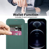 Husa pentru iPhone 12 Pro Max, Techsuit SmartMag Book Case, albastru