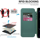 Husa pentru iPhone 12 Pro Max, Techsuit SmartMag Book Case, albastru