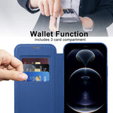Husa pentru iPhone 12 Pro Max, Techsuit SmartMag Book Case, albastru