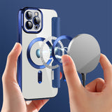 Husa pentru iPhone 12 Pro Max, Techsuit SmartMag Book Case, albastru