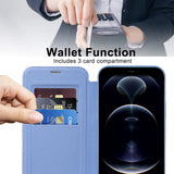 Husa pentru iPhone 12 Pro Max, Techsuit SmartMag Book Case, bleu