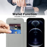 Husa pentru iPhone 12 Pro Max, Techsuit SmartMag Book Case, albastru
