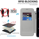 Husa pentru iPhone 12 Pro Max, Techsuit SmartMag Book Case, albastru