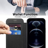 Husa pentru iPhone 12 Pro, Techsuit SmartMag Book Case, albastru