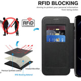 Husa pentru iPhone 12 Pro, Techsuit SmartMag Book Case, albastru