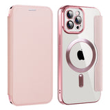 Husa pentru iPhone 12 Pro, Techsuit SmartMag Book Case, albastru