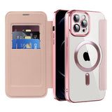 Husa pentru iPhone 12 Pro, Techsuit SmartMag Book Case, albastru