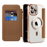 Husa pentru iPhone 12 Pro, Techsuit SmartMag Book Case, albastru