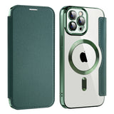 Husa pentru iPhone 12 Pro, Techsuit SmartMag Book Case, albastru