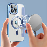 Husa pentru iPhone 12 Pro, Techsuit SmartMag Book Case, bleu