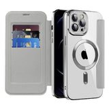 Husa pentru iPhone 12 Pro, Techsuit SmartMag Book Case, albastru