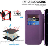 Husa pentru iPhone 12 Pro, Techsuit SmartMag Book Case, albastru