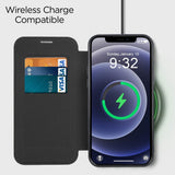 Husa pentru iPhone 12, Techsuit SmartMag Book Case, albastru