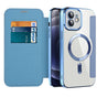 Husa pentru iPhone 12, Techsuit SmartMag Book Case, bleu